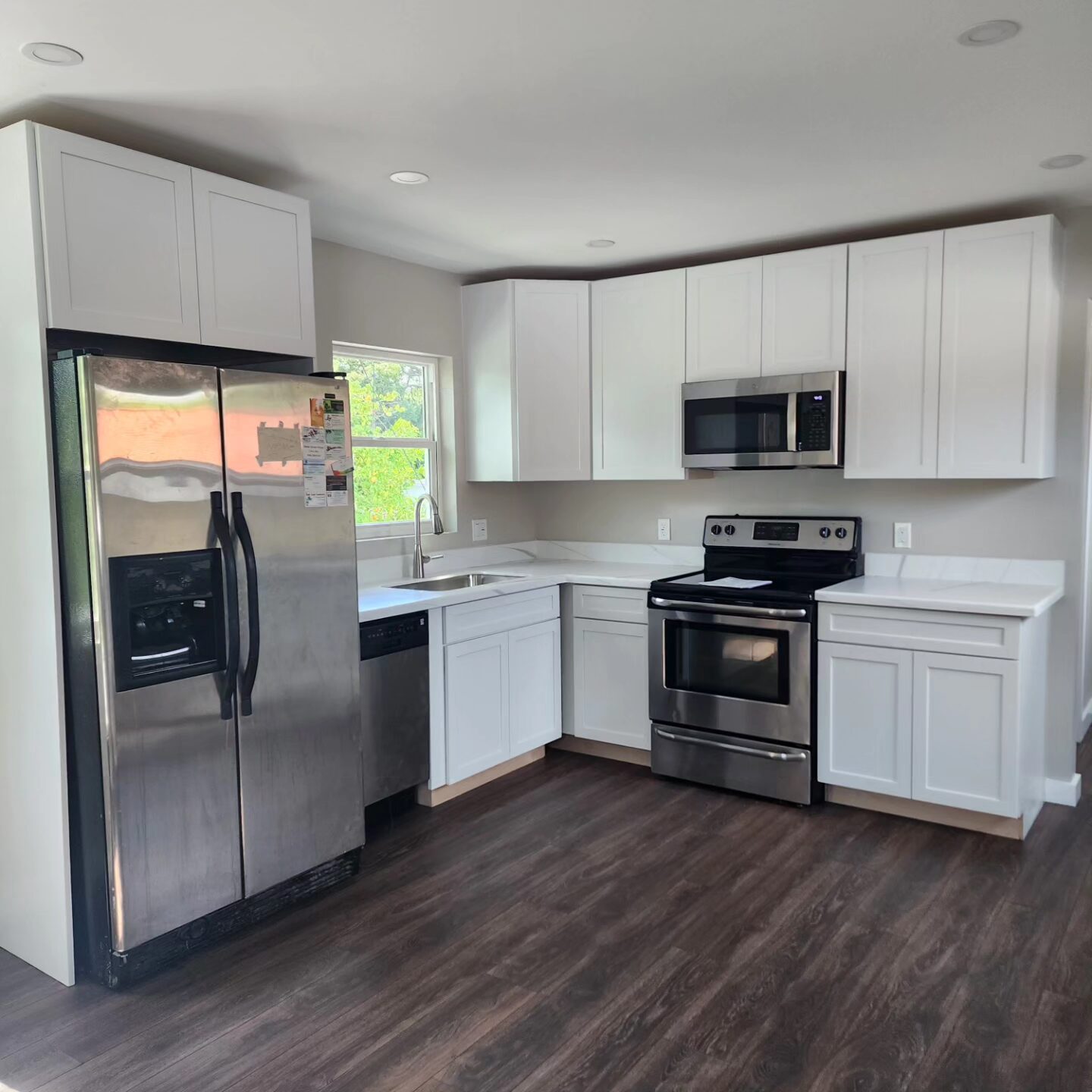 Completed accessory dwelling unit kitchen by LRG General Contracting Services, Inc.
